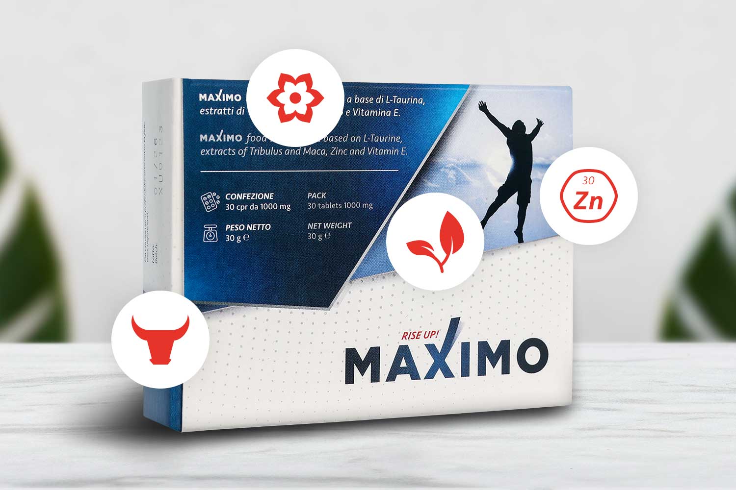 MAXIMO RISEUP - 1 Packung 30 Packungen